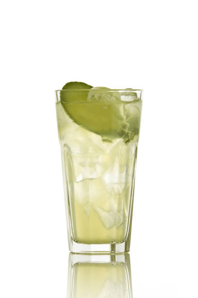 istock Cocktail in a glass isolated on white. 1364759601