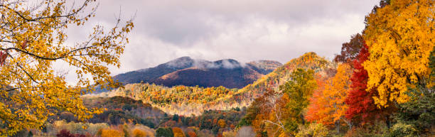 istock Blue Ridge Mountains in autumn colors. 1364763892