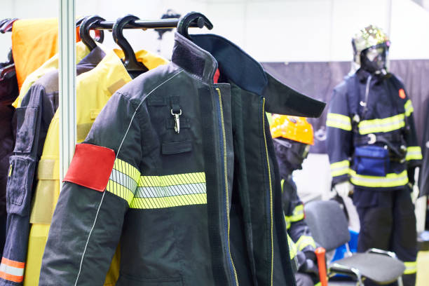 istock Protective work clothing for rescuers and firefighters 1364767707