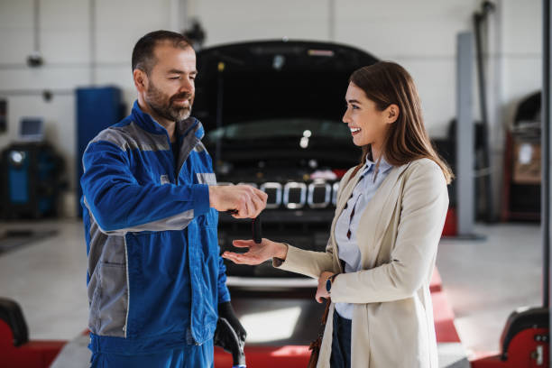 istock Mechanic repairing a car 1364771525