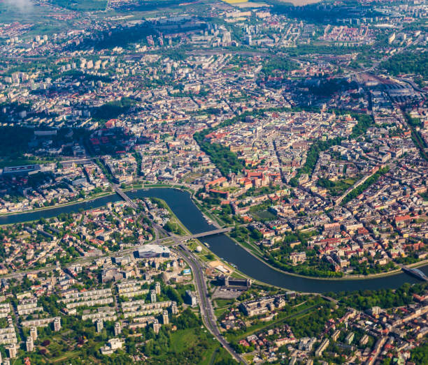 widok na kraków - lesser poland zdjęcia i obrazy z banku zdjęć