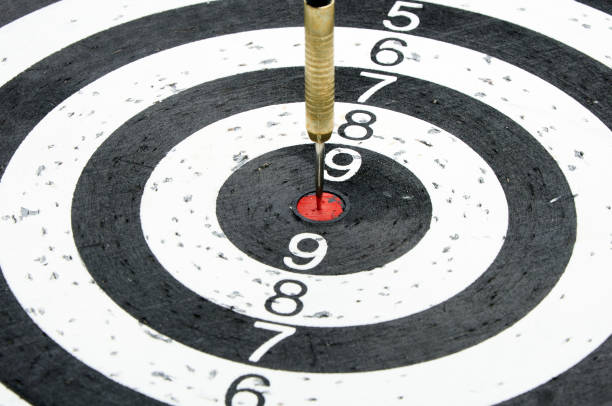 istock Tip of dart in the of target 1364781735