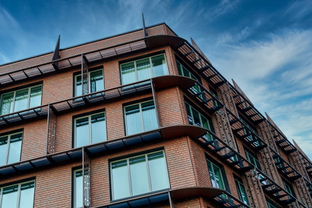 istock Facade of new modern apartment building. 1364781839