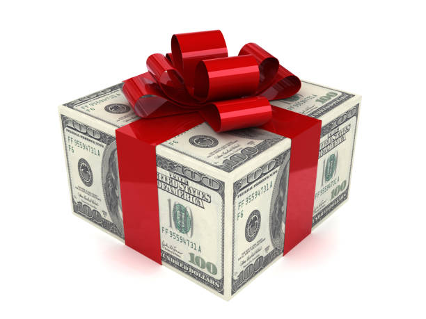 istock Money gift free 1364784381