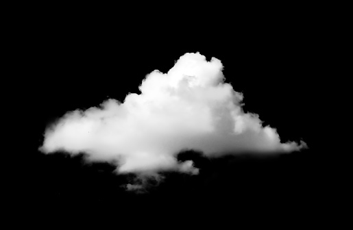 fog white clouds floating for design isolated on a black background