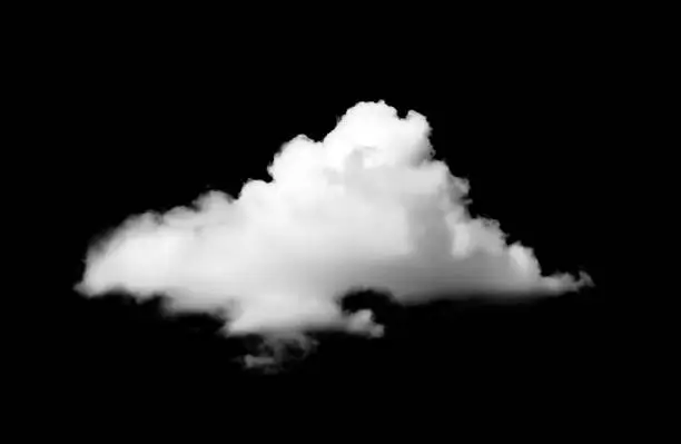 fog white clouds floating for design isolated on a black background