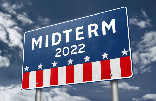Midterm election 2022 in United States of America stock photo