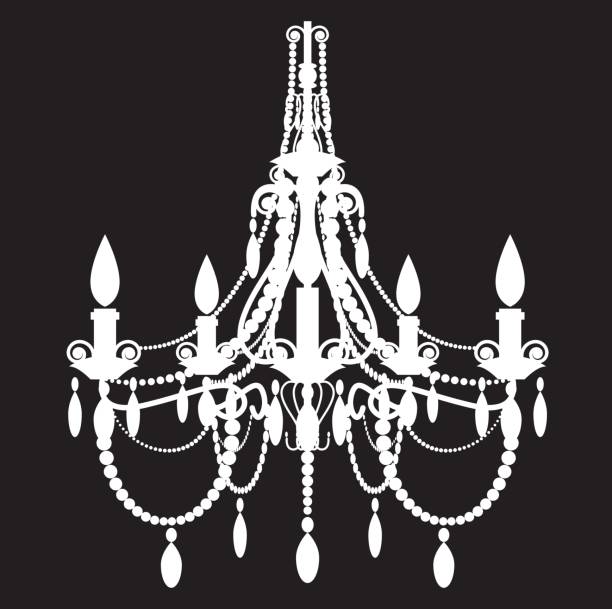 illustrazioni stock, clip art, cartoni animati e icone di tendenza di lampadario - chandelier