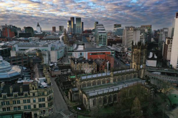 istock Dawn in Manchester City centre 1364809408