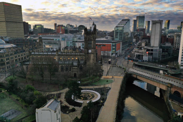 istock Dawn in Manchester City centre 1364809542