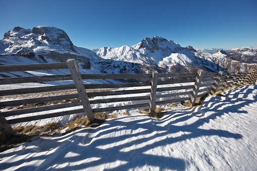 this image was taken near the Lake lookout.\nThis gazebo with 4 orientation tables offers a 360-degree view of the surrounding mountains. \nIt is located at the top of the teleski du Lac, at 2500m altitude at the foot of the Grande Séolane 2909m (summit located on the left of the photo) in the department of Alpes-de-Haute-Provence in Ubaye near Barcelonnette