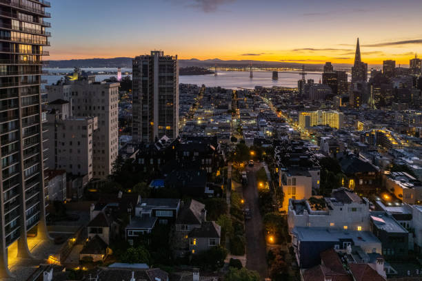 istock Aerial view from  Russian Hill 1364811424