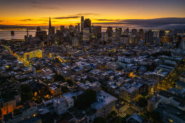 istock Aerial view from  Russian Hill 1364811442