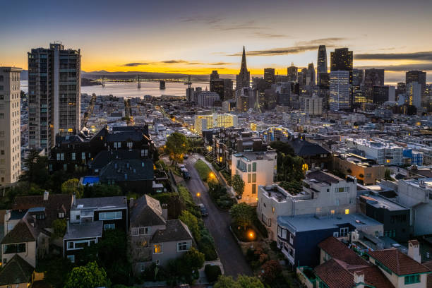 istock Aerial view from  Russian Hill 1364811445