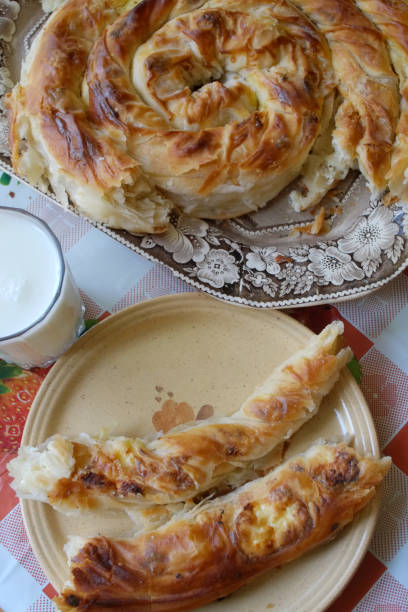 istock Piece of cheese pie on a plate 1364811733