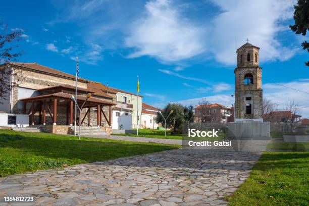 Village Of Agia Larissa Greece Stock Photo - Download Image Now - Aerial View, Ancient, Architecture