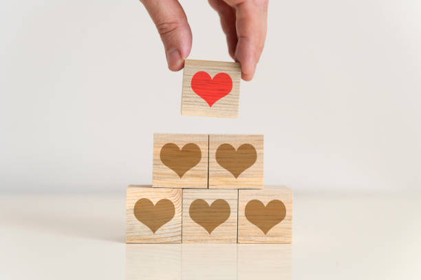 istock Cubes with Heart Shape Symbols 1364830824