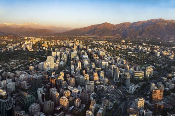 istock Santiago de Chile at sunset 1364836375