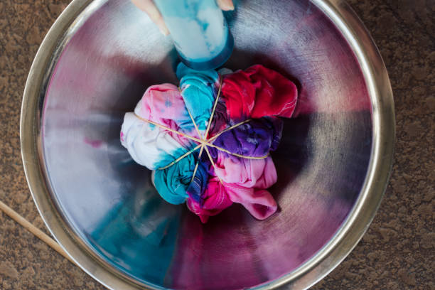 Dying a tshirt tie dye