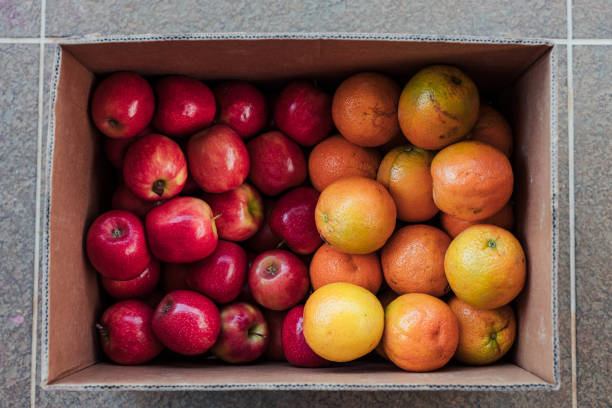 istock Market fresh organic Apples and Oranges 1364839113