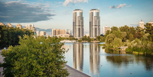 istock River Dnieper Venice beach, panoramic cityscape skyline. Kievs - Ukraine 1364843915