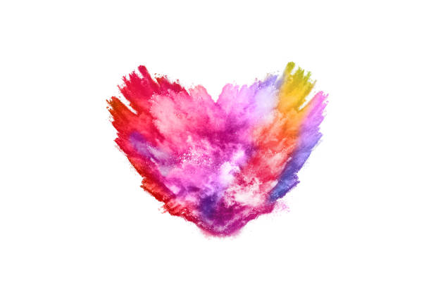 istock Colorful powder explosion on white background. 1364851015