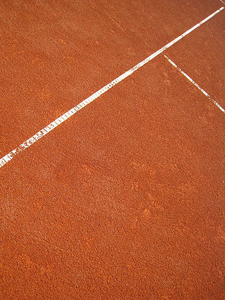 istock tennis court T-line 136485802