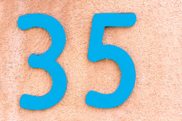istock Turquoise House Address Number: 35 1364859571