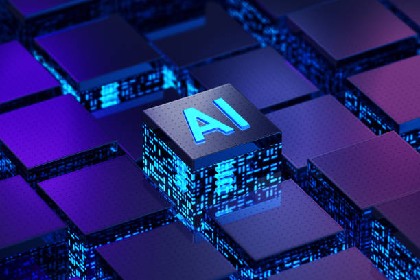artificial intelligence.  concept - artificial intelligence stockfoto's en -beelden