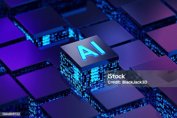 Artificial Intelligence Concept Stock Photo - Download Image Now - Artificial Intelligence, Computer Chip, Identity