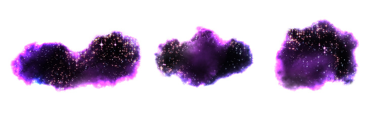 Lilac blurred spots in the stars. Abstract background and texture illustrations for design, product advertising and formalization