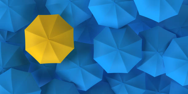 istock Umbrella background for savings and leadership concept 1364887747
