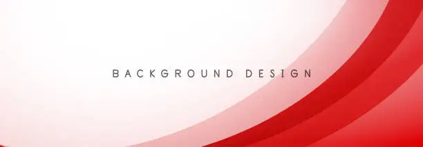 Vector illustration of Abstract red and white gradient fluid wave background banner design. Modern futuristic background. Can be use for landing page, book covers, brochures, flyers, magazines, any brandings, banners, headers, presentations, and wallpaper backgrounds