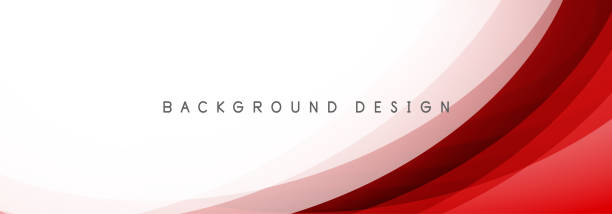 ilustrações de stock, clip art, desenhos animados e ícones de abstract red and white gradient fluid wave background banner design. modern futuristic background. can be use for landing page, book covers, brochures, flyers, magazines, any brandings, banners, headers, presentations, and wallpaper backgrounds - red background ilustrações