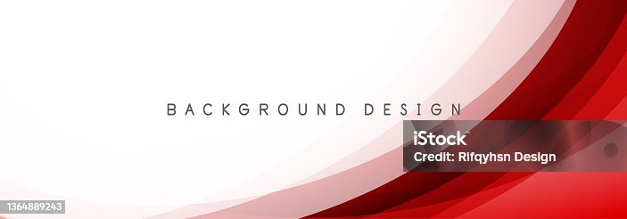 istock Abstract red and white gradient fluid wave background banner design. Modern futuristic background. Can be use for landing page, book covers, brochures, flyers, magazines, any brandings, banners, headers, presentations, and wallpaper backgrounds 1364889243
