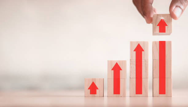 istock Ladder career path for business growth success process concept 1364892597
