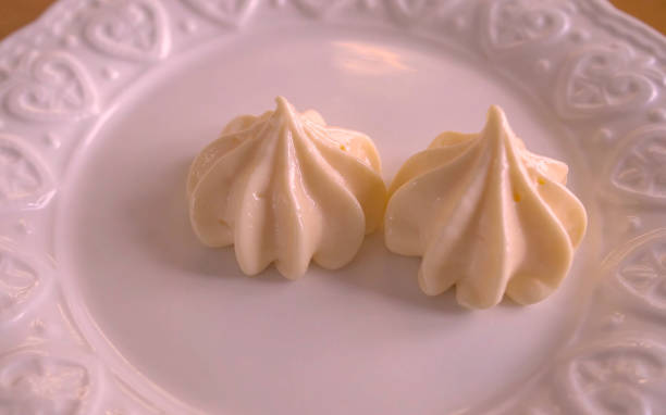 istock marshmallow.  Custard cream. sweet desserts. Custard Sauce 1364894372