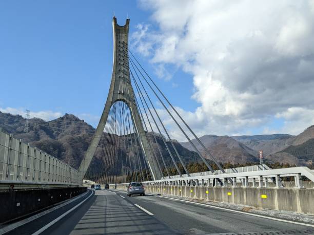 istock A beautiful bridge over a Japanese highway 1364895777