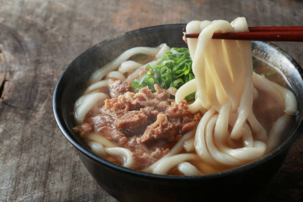 istock Warm udon noodles with steam 1364898557