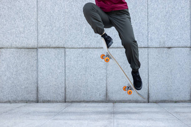 istock Skateboarder skateboarding outdoors in city 1364901262