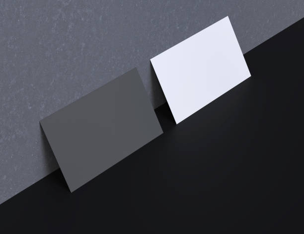istock Greeting Card grey and whie template 1364909235