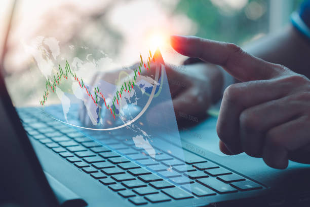 istock Data analysis stock chart, forex trading chart. Technology business finance and investment concept, funds stock market and digital assets. Business finance background. 1364909312
