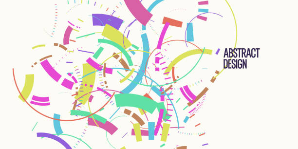 istock Abstract background in a modern trendy style. Poster with simple flat geometric shapes. 1364910404