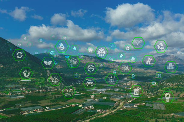 istock Environmental conservation technology and approaching global sustainable ESG 1364913561