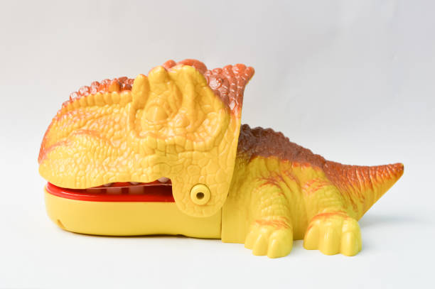 istock Dinosaur toy isolated on a white background 1364914124