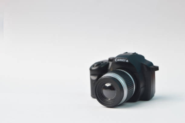 istock Toy camera isolated on a white background 1364915067