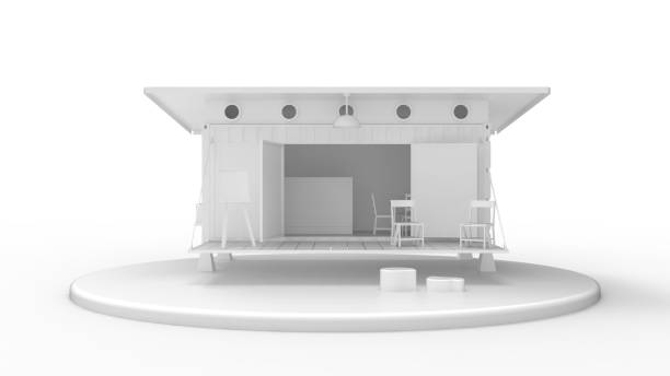 istock 3D rendering of a tiny house small sustainable housing. Small housing environmment friendly. 1364925111