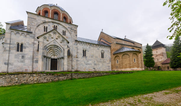 istock Orthodox monastery Studenica in Romania. 1364925427