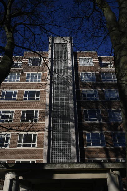 istock Art deco apartments in Gosforth Newcastle upon Tyne England 1364925983