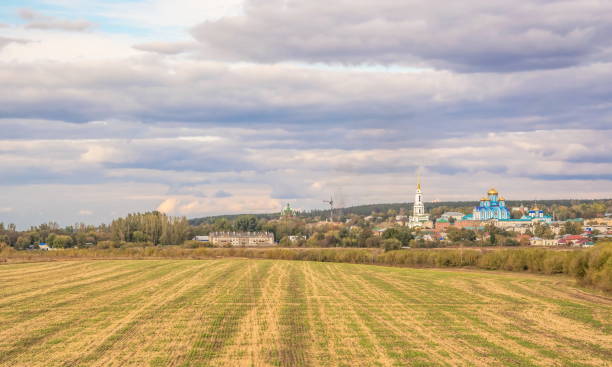 istock view of the field and the ancient monastery 1364928689